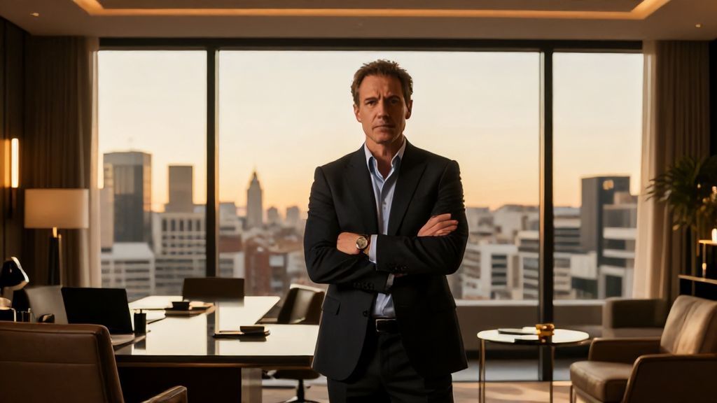 Mentor financiero profesional en su oficina de Madrid